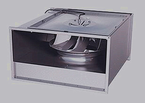 Square Rectangular Duct Fan Galvanized Steel Low Noise High Pressure Ventilation For HVAC