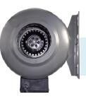 AC Round Inline Duct Fan For Hydroponic Grow Rooms, Greenhouse Ventilation & Air Circulation