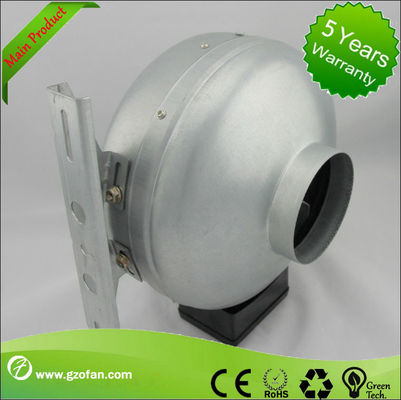 Stainless Steel Blade 125mm AC Exhaust Inline Duct Fan For Industrial And Farm