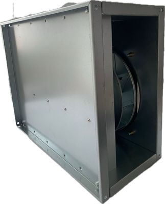 Square Rectangular Duct Fan Galvanized Steel Low Noise High Pressure Ventilation For HVAC